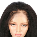 kinky straight wig 5x5 lace closure